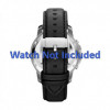 Bracelet de montre Fossil FS4647 Cuir Noir 22mm