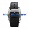 Bracelet de montre Fossil FS4731 Cuir Noir 24mm