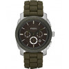 Bracelet de montre Fossil FS4597 Silicone Vert 24mm