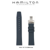 Bracelet de montre Hamilton H600.163.102 Caoutchouc Bleu 20mm