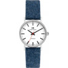 Bracelet de montre Danish Design IV42Q199 Cuir/Textile Bleu 16mm