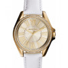 Bracelet de montre Michael Kors MK2394 Cuir Blanc 18mm