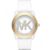 Bracelet de montre Michael Kors MK2532 Silicone Blanc 22mm