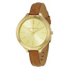 Bracelet de montre Michael Kors MK2606 Cuir Brun 12mm