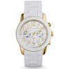Bracelet de montre Michael Kors MK5889 Silicone Blanc 22mm