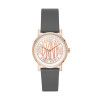 Bracelet de montre DKNY NY2764 Cuir Gris 18mm