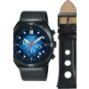 Bracelet de montre Pulsar PT3951X2.VD53-X307 Cuir Noir