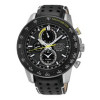 Bracelet de montre Seiko V198-0AA0 / SSC361P1 / L0CE011J0 Cuir Noir 21mm