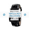 Bracelet de montre Armani AR0186 Cuir Noir 28mm