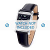 Bracelet de montre Armani AR0206 / AR5600 Cuir Noir 22mm