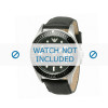 Bracelet de montre Armani AR0555 Cuir Noir 26mm