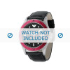 Bracelet de montre Armani AR0567 Cuir Noir 26mm