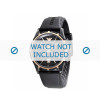 Bracelet de montre Armani AR0584 / AR0595 Caoutchouc Noir 23mm