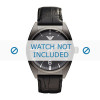 Bracelet de montre Armani AR0368 Cuir Noir 22mm