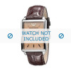 Bracelet de montre Armani AR0407 Cuir Brun 22mm