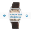 Armani bracelet de montre AR0934 Cuir Brun 22mm + coutures brunes