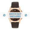 Bracelet de montre Armani AR1701 Cuir Brun 23mm