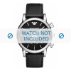 Bracelet de montre Armani AR1733 Cuir Noir 20mm