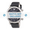 Bracelet de montre Armani AR1735 Cuir Gris 20mm