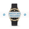 Bracelet de montre Armani AR1742 Cuir Noir 21mm