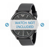 Bracelet de montre Armani AR1794 Cuir Gris 22mm