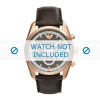 Bracelet de montre Armani AR6005 Cuir Brun 23mm