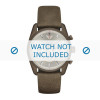 Bracelet de montre Armani AR6076 Cuir Brun 23mm