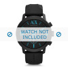 Bracelet de montre Armani AX1356 Silicone Noir 24mm
