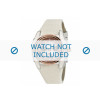 Breil bracelet de montre BW0383 / F260053231 / BW0384 Cuir Blanc 25mm
