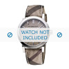 Bracelet de montre Burberry BU9118 / PVC Antima 31463 Cuir Multicolore 18mm