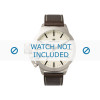 Bracelet de montre Danish Design iQ15Q711 Cuir Brun foncé 20mm