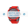 Bracelet de montre Diesel DZ4289 Acier/Silicone Rouge 26mm