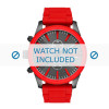 Bracelet de montre Diesel DZ4448 Acier/Silicone Rouge 26mm
