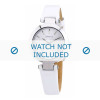 Bracelet de montre DKNY NY8834 Cuir Blanc 8mm