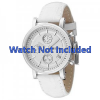 Bracelet de montre Fossil ES2202 Cuir Blanc 18mm