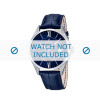 Bracelet de montre Festina F16872.3 Cuir Bleu 21mm