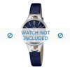 Bracelet de montre Festina F16954-2 Cuir Bleu 10mm