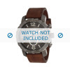 Bracelet de montre Fossil JR1424 / 25XXXX Cuir Brun 24mm