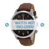 Bracelet de montre Fossil FS4873 Cuir Brun 22mm