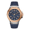Bracelet de montre Guess W0040G6 Cuir/Textile Bleu 22mm