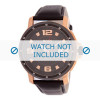 Bracelet de montre Hugo Boss 1512507 / HB-94-1-34-2215 Cuir Noir 24mm