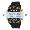 Bracelet de montre Invicta 7434 Caoutchouc Noir 22mm