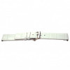 Bracelet de montre Universel I520 Cuir croco Blanc 24mm