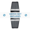 Bracelet de montre Jacob Jensen 240 / 242 Cuir Noir 16mm