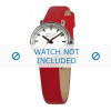 Bracelet de montre Mondaine A658.30301.11SBC Cuir Rouge 12mm