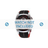 Bracelet de montre Seiko SNA749P1 / 7T62 0GR0 / 4KZ5JZ Caoutchouc Noir 22mm