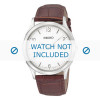 Bracelet de montre Seiko 7N42-0DY0 / SGEE09P1 / 4LR2JE Cuir croco Brun 20mm