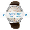 Bracelet de montre Seiko 7N42-0GG0 / SGEH55P1 / L0CL013J0 Cuir Brun 21mm