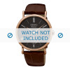 Bracelet de montre Seiko SRK038P1 / SRK040P1 / 6G28 00X0 Cuir Brun 21mm