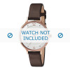 Bracelet de montre Skagen SKW2472 Cuir souple Brun 12mm
